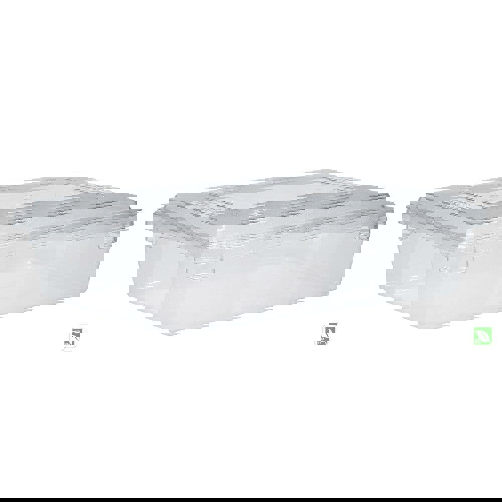 Food/Tote Box Lids, 26 x 18, Clear, Plastic